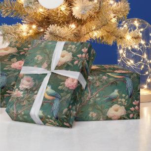 Creëer je eigen Victoriaanse romantische tuinvogel Cadeaupapier