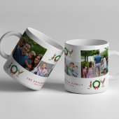 Creëer je eigen vier foto's kerstplezier koffiemok