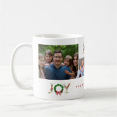 Creëer je eigen vier foto's kerstplezier koffiemok (Links)