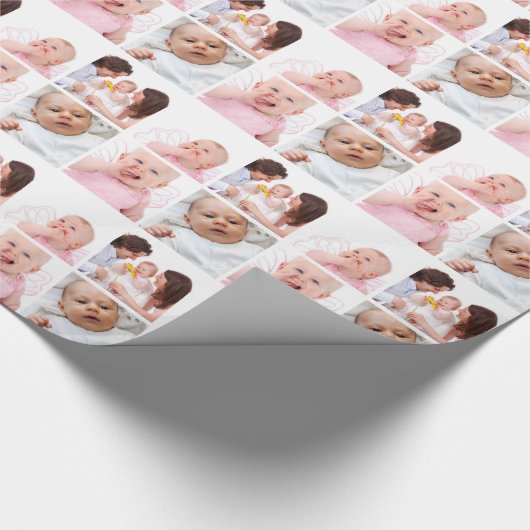 Creëer je eigen vier verschillende foto's cadeaupapier (Hoek)