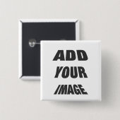 Creëer Je eigen vierkant Vierkante Button 5,1 Cm (Voorkant /achterkant)