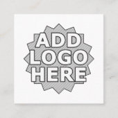 creëer je eigen vierkant vierkante visitekaartje (Voorkant)