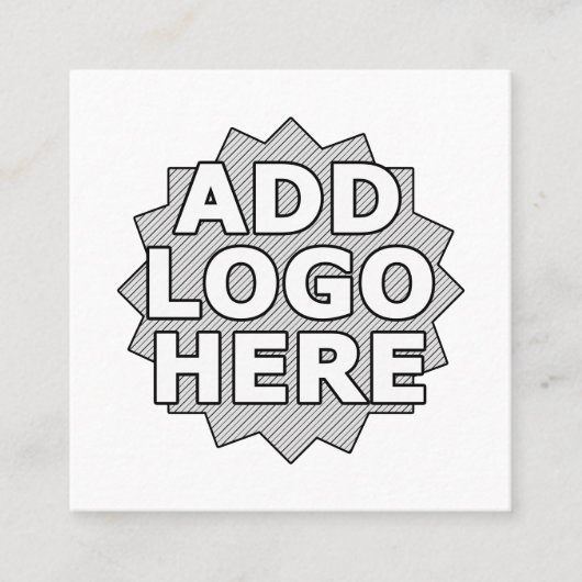 creëer je eigen vierkant vierkante visitekaartje (Voorkant)