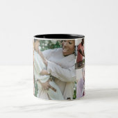 Creëer je eigen vijf foto's opzij tweekleurige koffiemok (Center)