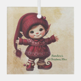 Creëer je eigen vintage kerstgnoom knuffel glas ornament