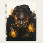 Creëer Je eigen vlammende gouden heks Planner (Voorkant)