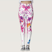 Creëer je eigen vlinderbloemetjespatroon leggings (Voorkant)