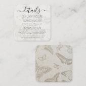 Creëer je eigen  vlinderpatroon informatiekaartje (Voorkant / Achterkant)