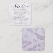 Creëer je eigen vlinderpatroon informatiekaartje (Voorkant / Achterkant)