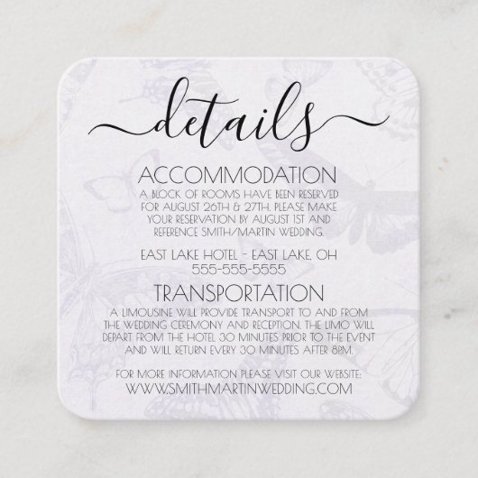 Creëer je eigen  vlinderpatroon informatiekaartje (Voorkant)