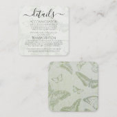 Creëer je eigen  vlinderpatroon informatiekaartje (Voorkant / Achterkant)