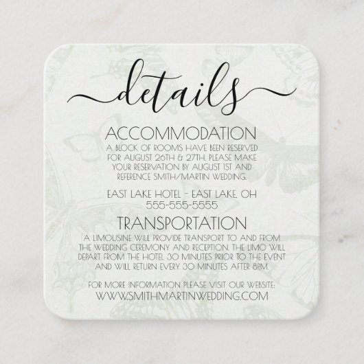 Creëer je eigen vlinderpatroon informatiekaartje (Voorkant)