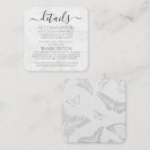 Creëer je eigen  vlinderpatroon informatiekaartje (Voorkant / Achterkant)