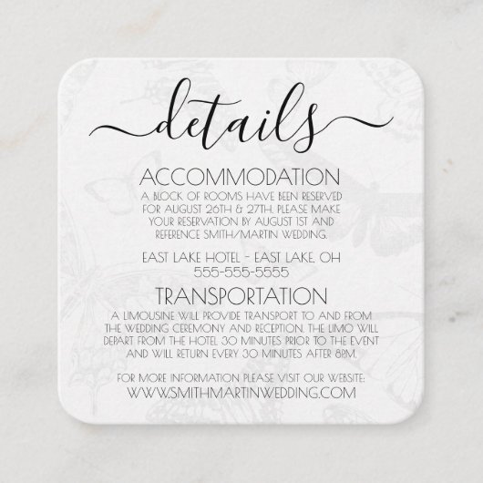 Creëer je eigen  vlinderpatroon informatiekaartje (Voorkant)