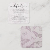 Creëer je eigen vlinderpatroon informatiekaartje (Voorkant / Achterkant)