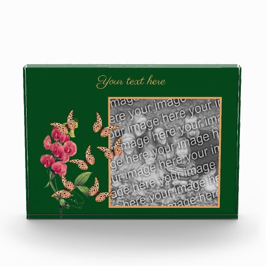 Creëer je eigen vlinders en bloemen fotoblokken (Voorkant)