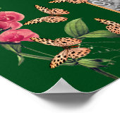 Creëer je eigen vlinders en bloemfoto poster (Hoek)