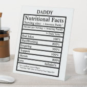 Creëer je eigen voedingsfeiten vaderdag reclamebord met voetstuk (Insitu)