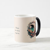 Creëer Je Eigen Vredige Boho Halvemaan Bloem Magische Mok (Voorkant rechts)