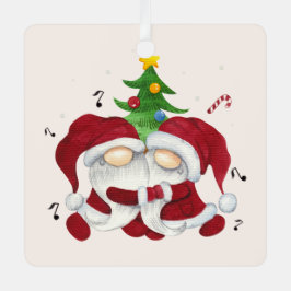 Creëer Je eigen vrolijke kerstboom knuffelkabouter Metalen Ornament