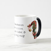 Creëer je eigen vrolijke kerstgeplakte gnoom magische mok (Voorkant rechts)