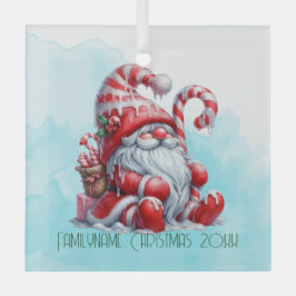 Creëer Je eigen vrolijke pepermunt kerstgnoom Glas Ornament