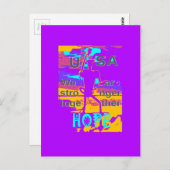 Creëer je eigen VS hopen dat we sterker met elkaar Briefkaart (Voorkant / Achterkant)