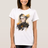 Creëer Je Eigen Vurige Heks T-shirt (Voorkant)