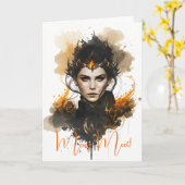 Creëer Je eigen vuurheks Kaart (Gele Bloem)