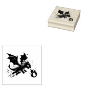 Creëer Je Eigen Vuurspuwende Draak Jong Rubberstempel (Gestempeld)