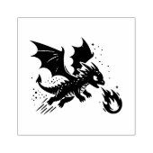 Creëer Je Eigen Vuurspuwende Draak Jong Rubberstempel (Afrduk)