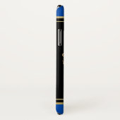 Creëer Je Eigen Wapen Blauw Gouden Leeuw Embleem Case-Mate iPhone Case (Achterkant / rechts)
