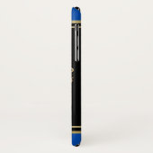 Creëer Je Eigen Wapen Blauw Gouden Leeuw Embleem Case-Mate iPhone Case (Achterkant/links)