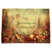 Creëer Je eigen warme kerstbergkrans Groot Cadeauzakje (Voorkant)