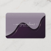 Creëer je eigen Wavy Paarse Visitekaartje (Voorkant)