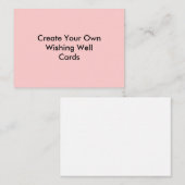 Creëer je eigen wensen goed Kaarten roze (Voorkant / Achterkant)