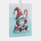 Creëer Je eigen Westerne pepermunt kerstgnoom Glas Ornament (Voorkant Rechts)