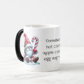 Creëer Je eigen Westerne pepermunt kerstgnoom Magische Mok (Voorkant links)