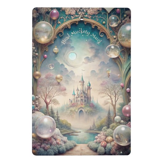 Creëer Je Eigen Whimsical Magisch Kasteel Mini Klembord (Achterkant)