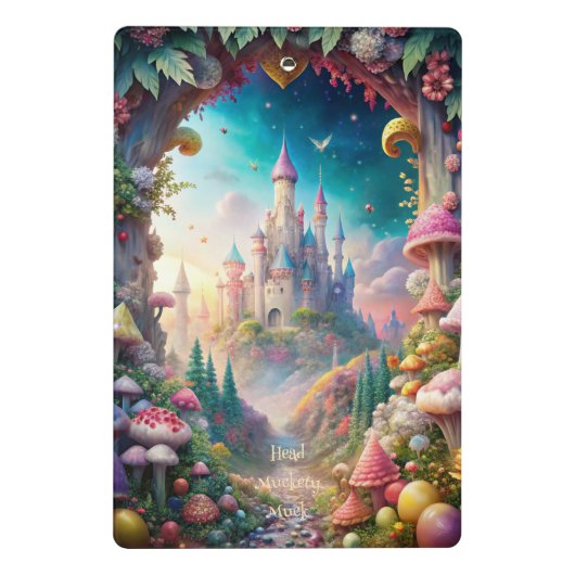 Creëer Je Eigen Whimsical Sprookjeskasteel Mini Klembord (Achterkant)