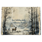 Creëer je eigen  winterrendier groot cadeauzakje (Voorkant)