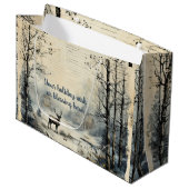 Creëer je eigen  winterrendier groot cadeauzakje (Voorkant Gekanteld)