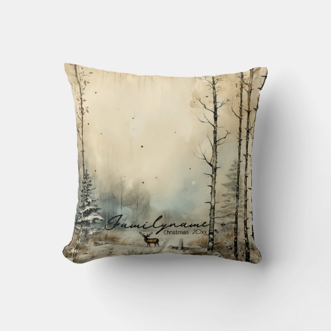 Creëer je eigen  winterverblijf kussen (Voorkant)