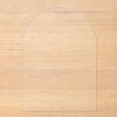 Creëer je eigen wit acryl uitnodigingen (Voorkant)