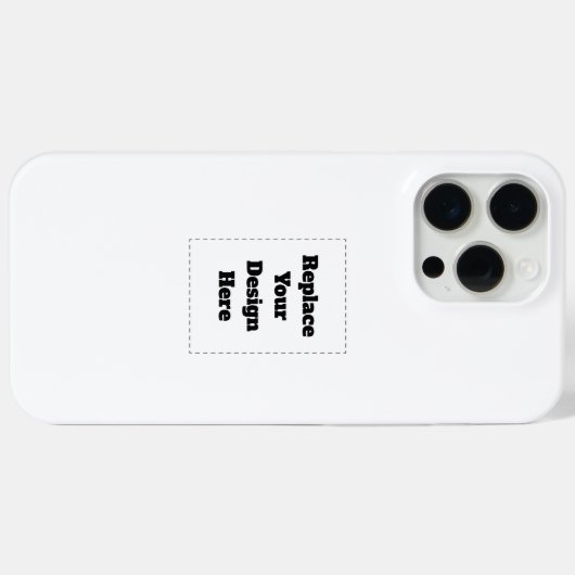 Creëer je eigen wit Case-Mate iPhone case (Achterkant (horizontaal))