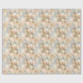 Creëer je eigen witte engelen cadeaupapier (Vlak)