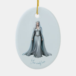 Creëer Je eigen witte heks Keramisch Ornament