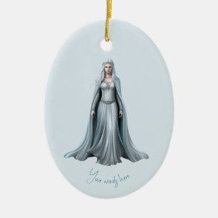 Creëer Je eigen witte heks Keramisch Ornament