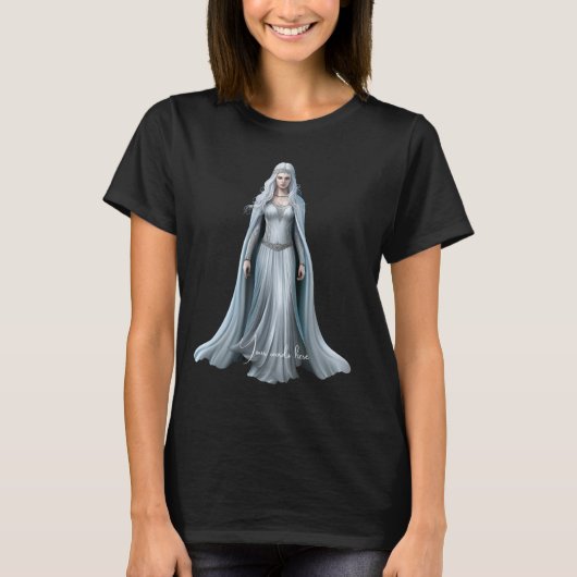 Creëer Je eigen witte heks T-shirt (Voorkant)