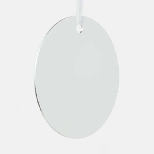 Creëer je eigen witte Metal Circle Ornament (Voorkant Rechts)